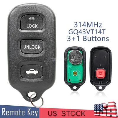 Mando a distancia para Toyota Corolla 4B 2003 2004 2005 2006 2007 2008 Foto 1 de 4