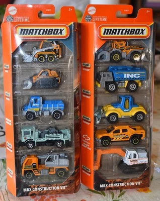 Matchbox MBX CONSTRUCTION VII 5 PACK LOTE DE 2 NUEVO Foto 1 de 4
