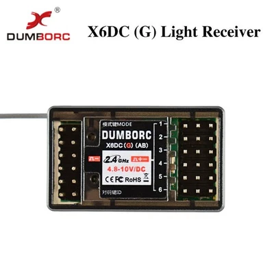 DUMBORC X6DCG 2.4G 6CH Light Servo Motor GYRO Receiver for X6 Transmitter US - Image 1 of 4
