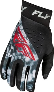 Fly Racing Pro Lite Kryptek Youth MX Offroad Gloves Black/Gray/Red LG - Picture 1 of 2