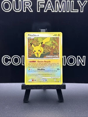 Pikachu 94/123 Common Burger King Promo Diamond & Pearl Stamped Mysterious LP - Image 1 of 4