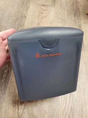 Atlantic Disc File Storage Case Gray Plastic Box Duel Hanging Sleeves Office - Image 1 of 4