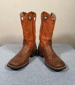 Cody James Zero Gravity Boots Mens 9.5D Square Toe Leather Exotic Print Comfort - Picture 1 of 23