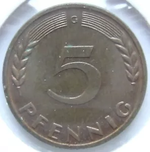 Moneda República Federal de Alemania 5 peniques 1967 G en excelente - Imagen 1 de 2