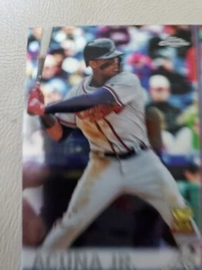 TOPPS CHROME ACUNA JR ROOKIE KARTE BRAVES - Bild 1 von 3