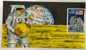 #2419 $2.40 Priority Mail , FDC First Moon Landing PASLAY cachet, Perfect!!! - Picture 1 of 1