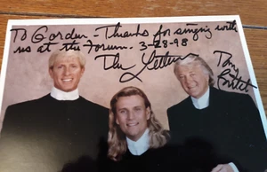 The Letterman Group Fotografia Unica Firmata 8x10 datata 28/03/1998 Musica - Foto 1 di 6