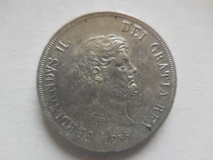 Kingdom 2 Sicily Ferdinand II 120 Grain Plate 1856 - Picture 1 of 2