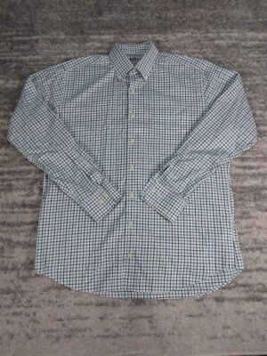 Camisa Peter Millar Para Hombre Grande Manga Larga Cuadros Multicolor Con Botones Foto 1 de 4