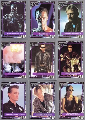 TERMINATOR 2 JUDGEMENT DAY MOVIE 1991 IMPEL COMPLETE BASE CARD SET OF 140 - Image 1 of 2
