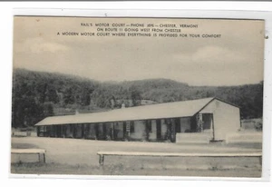 Vintage Postkarte Vail's Motor Court, Chester, Vermont - Bild 1 von 2