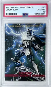 1993 Marvel Masterpieces Doom 2099 #43 PSA 10 GEM MINT - Picture 1 of 2