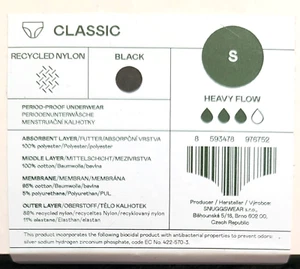 snuggs Periodenunterwäsche Classic schwarz Gr. S, starker Fluss (3 von 4) - Bild 1 von 6
