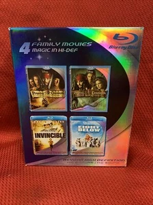 4 FAMILY MOVIES MAGIC Blu-ray Pirates Caribbean Invincible Eight Below π₯π₯ - Picture 1 of 8