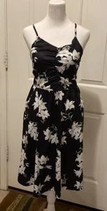 Floral Sundress Adjustable Straps Stretch 15” P2P 40” Length Small Orig $29 - Picture 1 of 5