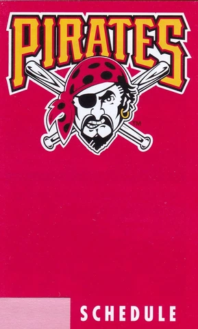 1980's to 2000's MLB Pittsburgh Pirates Baseball Schedule - U-Pick From List Cover