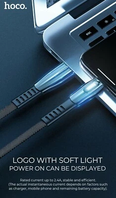 Hoco For iPhone 11 10 9 8 Plus 7 6 USB SYNC Charger Cable Charging Data Cord 4f - Image 1 of 4
