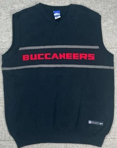 Reebok NFL Team Apparel Vintage Tampa Bay Buccaneers Sweater Vest Size Large - Picture 1 of 12
