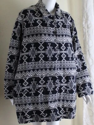 Transitionals Komitor 1X 2X Art-Wear Southwest Indian Western Woven Jacket Coat - Image 1 of 4