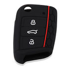 Silicone Car Key Cover Case Remote Key Fob Keyring Sleeve VW Volkswagon Polo UK