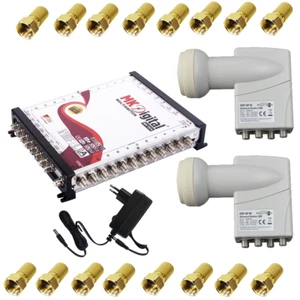 MK Digital 9/24 Multischalter, Multiswitch SAT Verteiler 9 auf 24 + Quattro LNB - Bild 1 von 9
