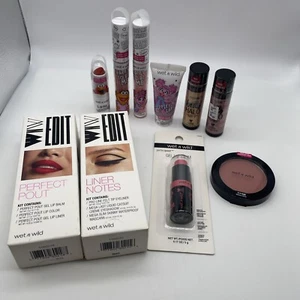 Wet N Wild Makeup Lot Lip Eye Cheek NEW 10 Pieces - Picture 1 of 13