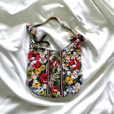 Vera Bradley Retired Poppy Fields Purse Shoulder Bag Women’s Flower Pattern Foto 1 de 4