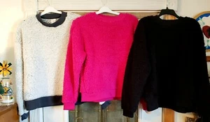BEACH/WALKS/LOUNGE IN SOFT COZY TOPS Hot Pink S 4/6, M 8/10 White/Gray or Black - Picture 1 of 12
