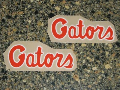 Florida Gators-----(CALCOMANÍAS de casco lateral de fútbol americano) se envía hoy Foto 1 de 2