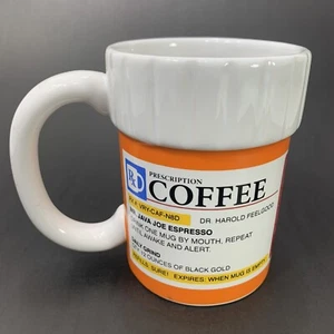 Coffee Lovers Gag Gift - Ceramic Mug/Cup Pill Bottle Design Novelty Prescription - Picture 1 of 4