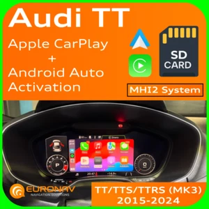 Audi TT/TTS/TTRS MK3 MHI2 Apple CarPlay Android Auto Activation SD Card Update - Picture 1 of 7