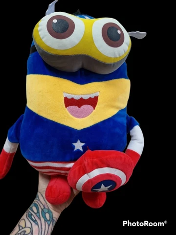 Minions Depsicable Me 2 Plush Toy Captain America Universal Studios 30cm (YF1) Cover