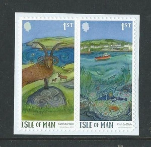  ISLE OF MAN 2017 GREEN MAN SELF ADHESIVE BOOKLET PAIR UNMOUNTED MINT, MNH   - Picture 1 of 1