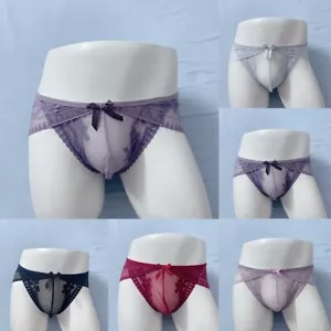 Hombres Sexy Sissy Lencería Sin Costuras Transparente Calzoncillos Bolsa Calzoncillos Ropa Interior - Imagen 1 de 45