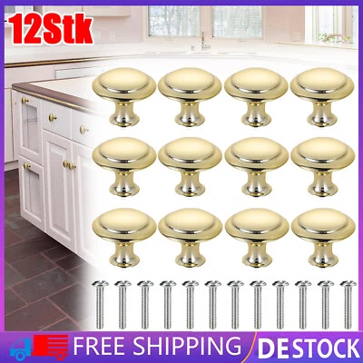 12X Edelstahl Möbelknöpfe Möbelgriffe Schrankknopf Möbelknäuf Türknopf Schublade - Bild 1 von 4