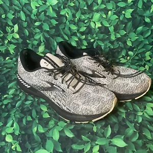 Brooks Size 10 Men’s Adrenaline GTS 21 1103491D135 Running Shoes Black White - Picture 1 of 12