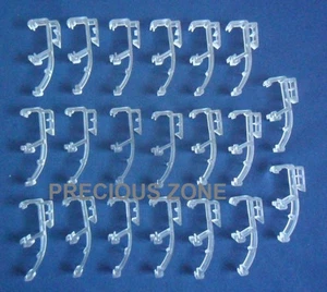 20 pcs of 1 Inch Mini Blind Double Slat Valance Retainer Clips - Clear - Picture 1 of 2