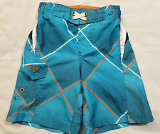 OP Blue Swim Trunks Shorts Little Boys size XS 4/5