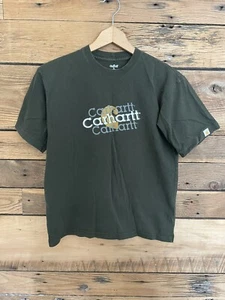 Boys Carhartt T Shirt Sz L Green Short Sleeve - Picture 1 of 2