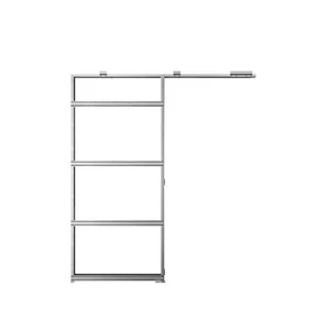 Rocket Single Pocket Door Frame 32 in. x 80 in. Steel System Assembly Finished - Picture 1 of 13