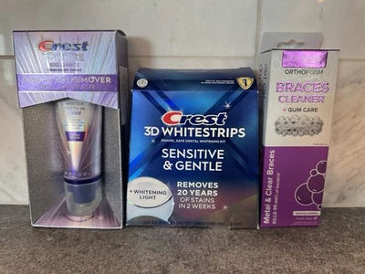 Crest 3DWhitestrips Sensitive LED Whitening Kit + Deep Stain Toothpaste $81 MSRP - Image 1 of 4