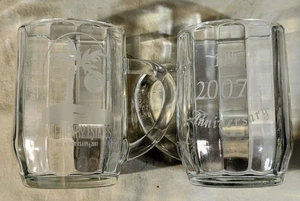 Custom ETCHED Clear Glass Coffee Mug Lake Henry Estates 10th Anniversary 2007 Ex - Picture 1 of 6