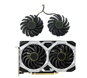 Pair Fans GPU Cooler Fan For MSI GeForce GTX 1660 1660Ti SUPER PLD09210S12HH - Afbeelding 1 van 12