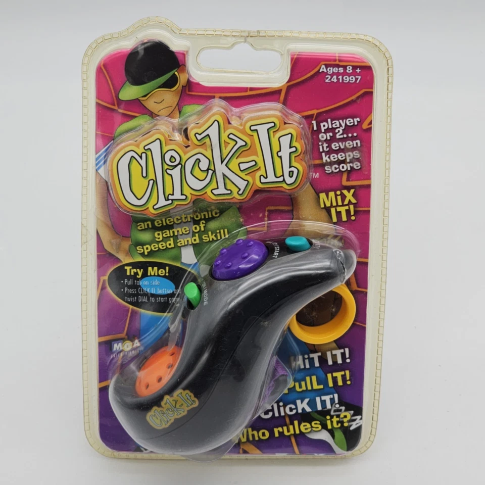 Juego Electrónico Portátil Click It 1999 MGA Entertainment De Colección SELLADO - LEER Foto 1 de 3