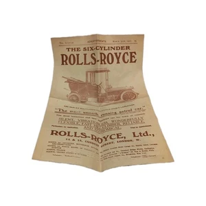 Rolls-Royce Plakat Werbung "Das Autocar" für den Sechszylinder 16,5x11,5" A5 - Bild 1 von 12