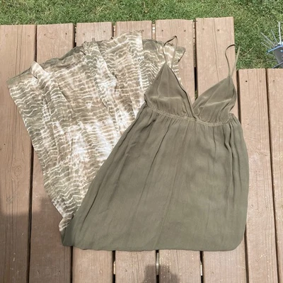 Y2k Boho Silk Maxi Dress - Image 1 of 4