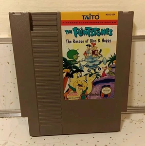 The Flintstones The Rescue Of Dino & Hoppy 1985 Original NES Cartridge getestet... - Bild 1 von 3