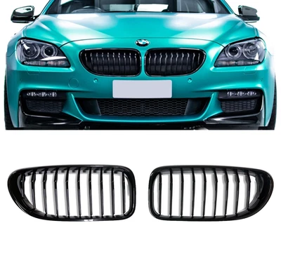 Fit 2012-19 BMW 640 650 M6 F12 F13 F06 Front Bumper Grill MP Gloss Black Grille Foto 1 de 4