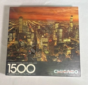 New Springbok King Size City Of Chicago 1500 Pc Jigsaw Puzzle - Picture 1 of 5