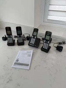 Panasonic KX-TGD620E Four Digital Cordless Phones with Answering Machine - Photo 1/6